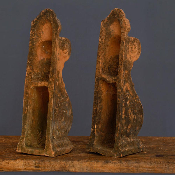 Pair of 18th Century Greek Terracotta Corbels