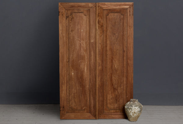 Teak Doors with Carved Louvers from Java