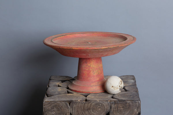 Red Lacquer Offering Tray from Sumatra