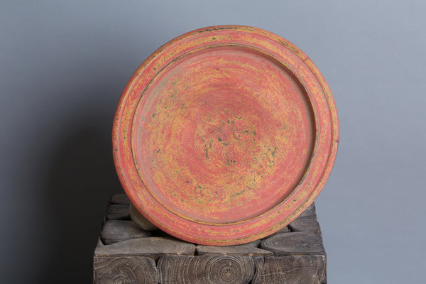Red Lacquer Offering Tray from Sumatra