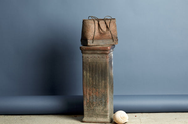 Lombok Gathering Basket with Bamboo Base