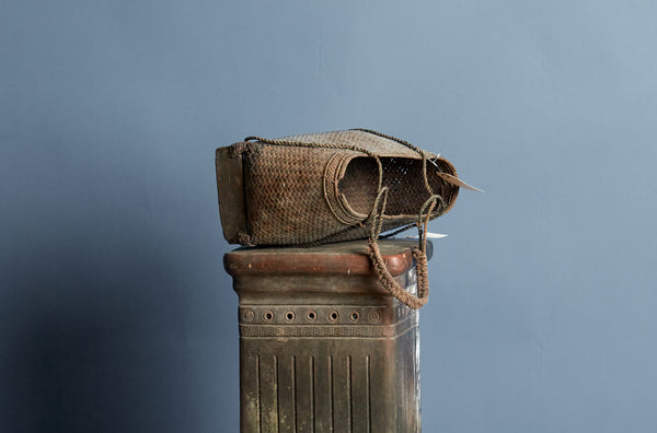 Lombok Gathering Basket with Bamboo Base