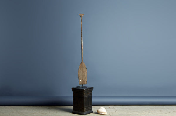 Mounted Ulin Wood Paddle from Borneo