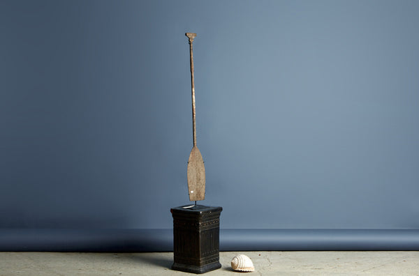 Mounted Ulin Wood Paddle from Borneo