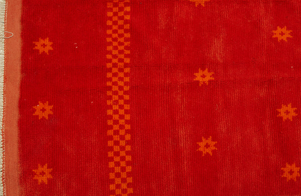 High Atlas Berber Carpet in Burnt Orange .... (5' x 6' 5'')