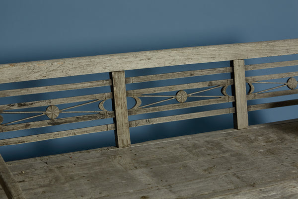 Deep Seated Dutch Colonial Bench from Jakarta