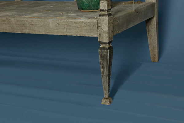 Deep Seated Dutch Colonial Bench from Jakarta