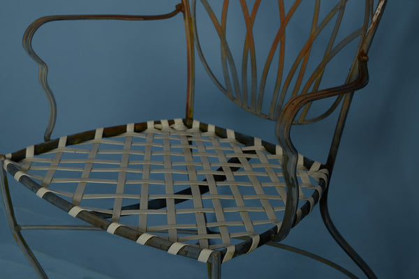 Set of 4 Wrought Iron Garden Chairs