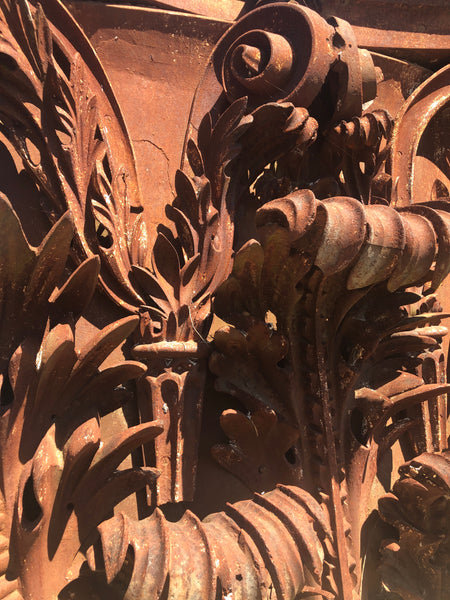 19th Century Monumental Iron Pilaster Capital from Washington D.C.