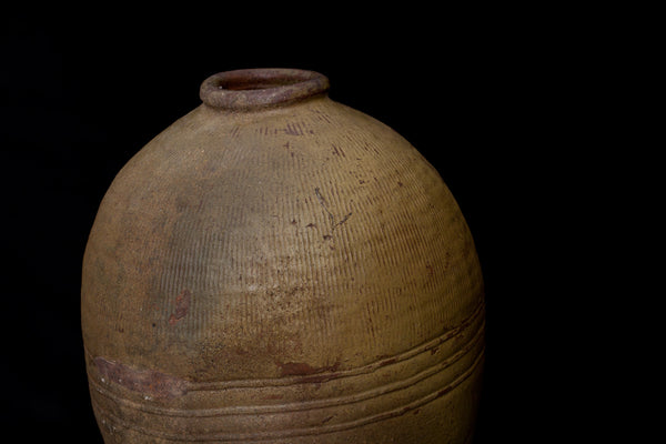 19th Century Large Yellow Thai Jar