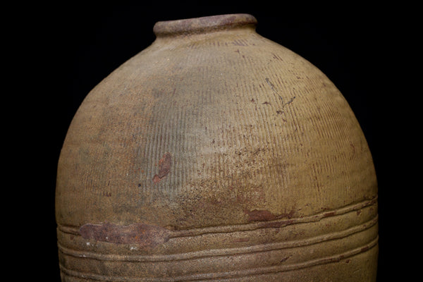 19th Century Large Yellow Thai Jar