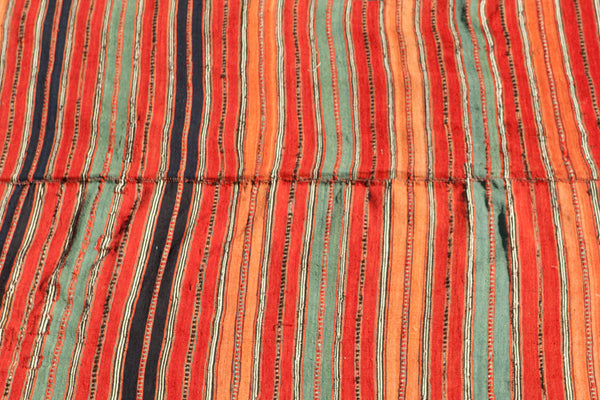 Long Heriz Kilim Stripe Carpet from Iran (4' 10" x 11' 6")