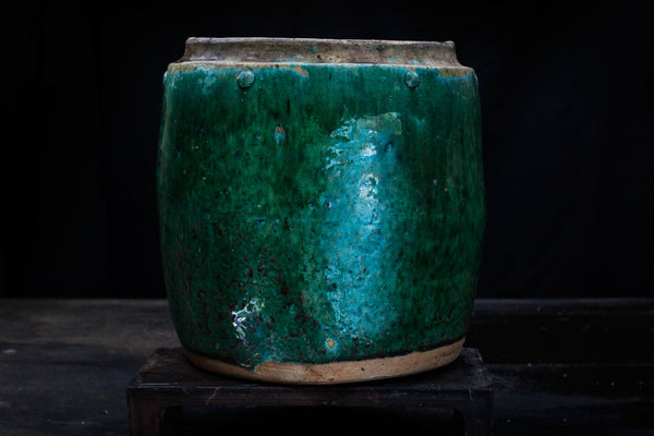 19th-20th Century Green Glazed Borneo Pots