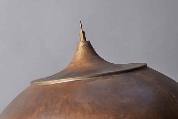 Flat Onion Dome in Uncoated Brass