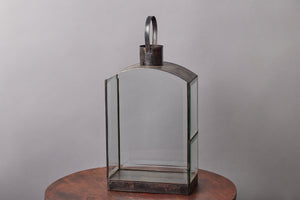 Domed Top Large Beveled Glass & Tin Lantern