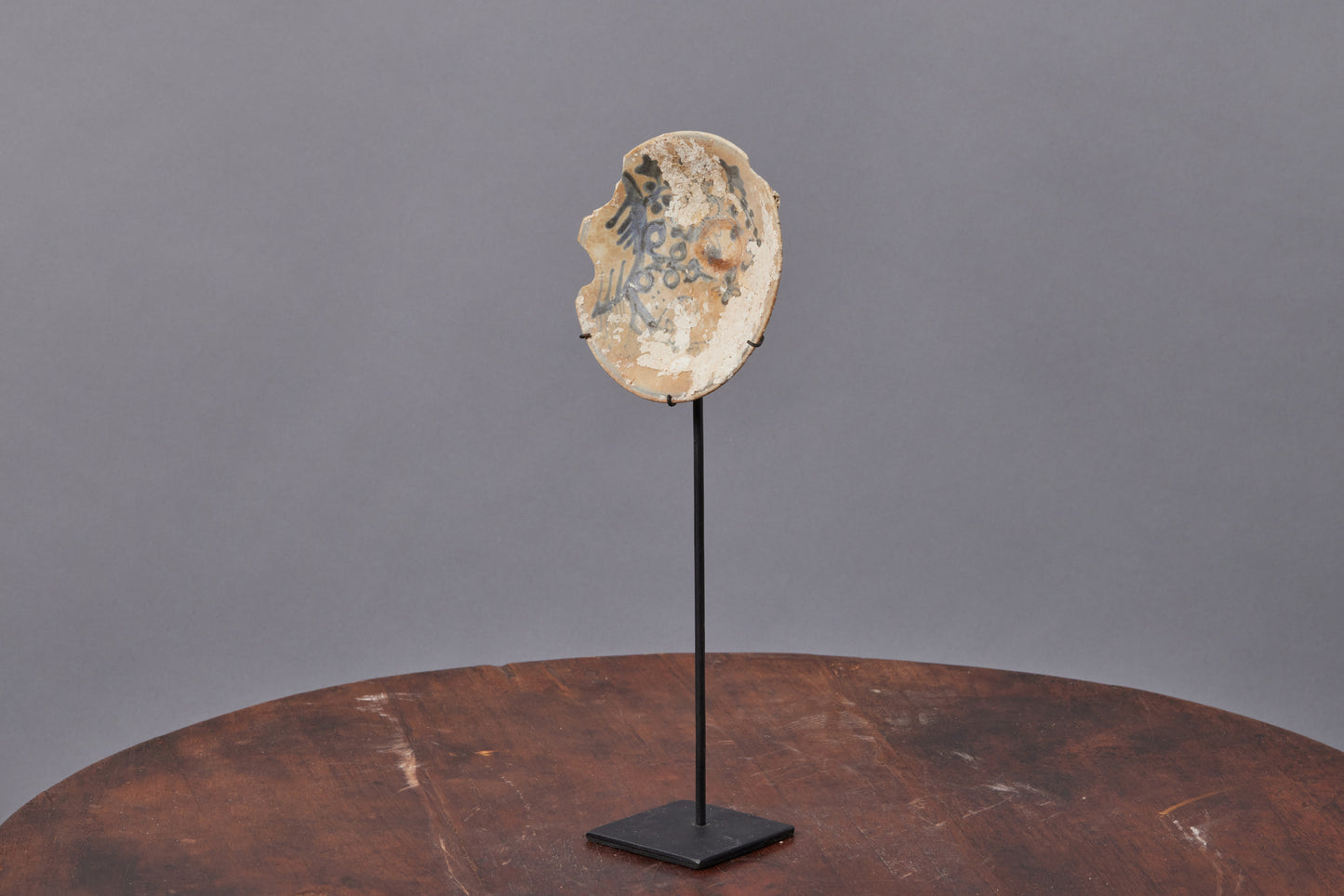 Early 19th Century Shipwreck Tea Bowl Saucer Mounted on Stand