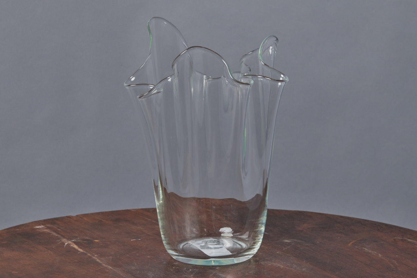 American Handkerchief Clear Glass Hand Blown