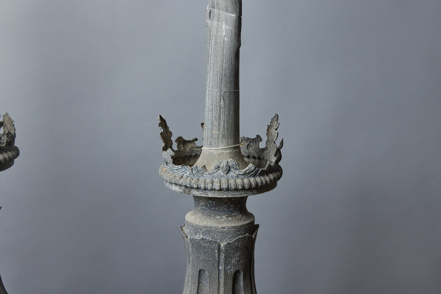 Extra Large French Zinc Chateau Finials