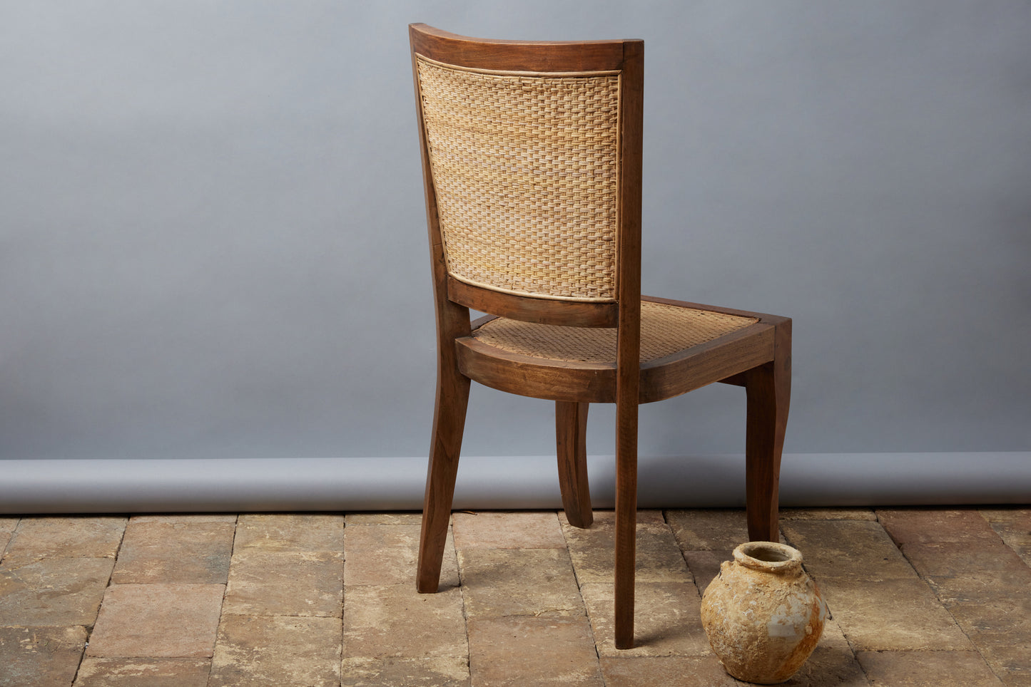 Set of Ten (10) Teak Dining Chairs