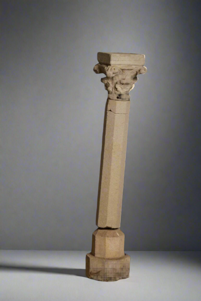 17th Century French 2 Part Limestone Column from an Abbey