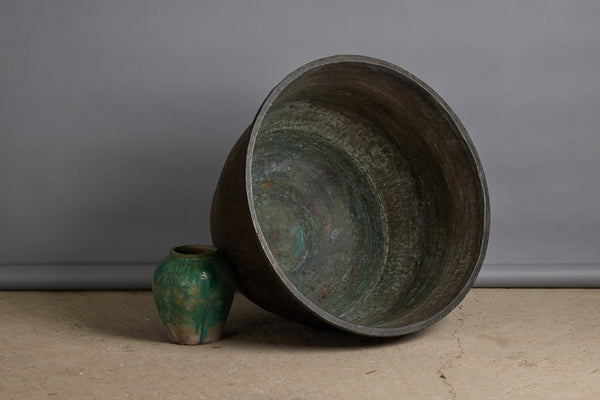 Tree Size Bronze Pot from Java for Making Batiks