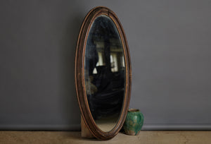 19th Century Large Oval Victorian Mirror