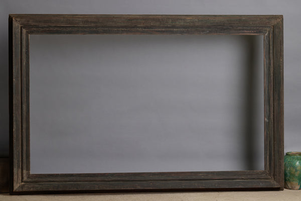 Large 19th Century Italian Pine Frame with a Smoked Surface