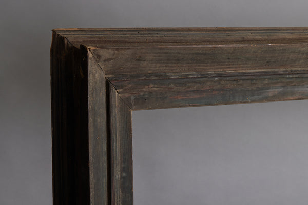 Large 19th Century Italian Pine Frame with a Smoked Surface