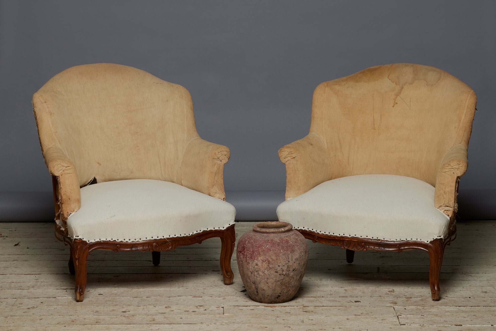 Pair of Fine Early 20th Century French Bergere Chairs