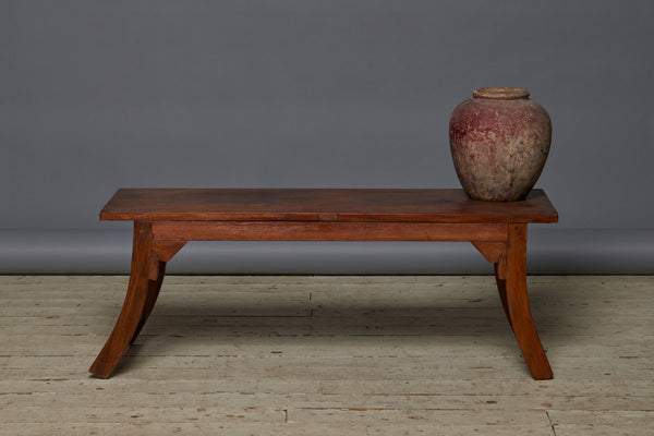 Teak Saber Legged Coffee Table with Nice Original Finish