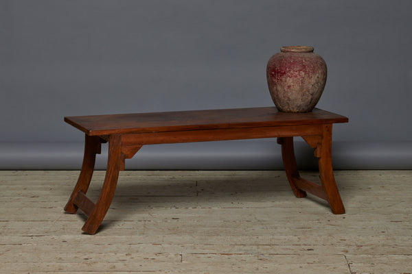 Teak Saber Legged Coffee Table with Nice Original Finish