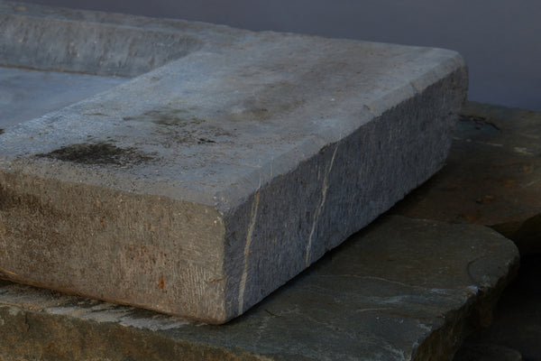 19th Century French Banon Square Stone Sink