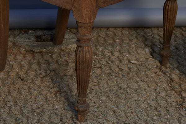 Teak Raffles Chair from Java with Plank Seat