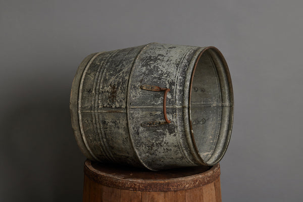 2 Handled German Zinc Sauerkraut Pot