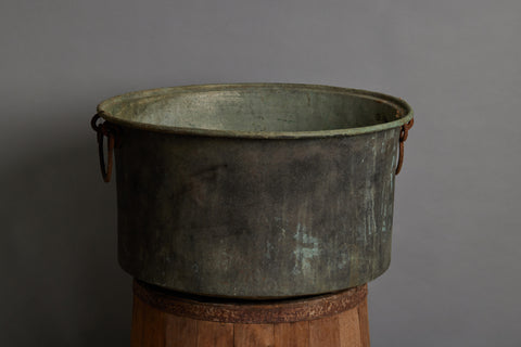 19th Century 2 Handled Greek Bronze Pot