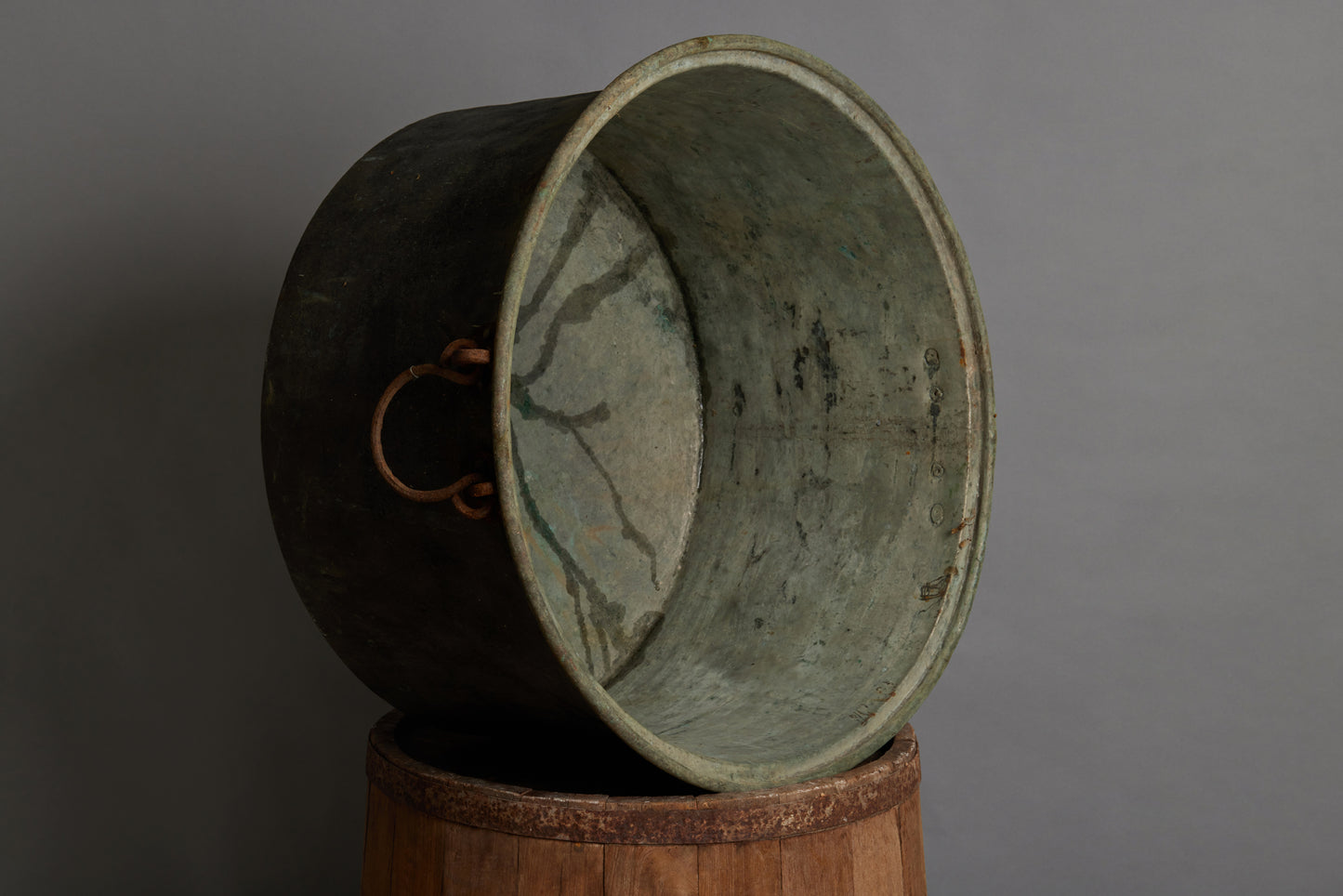 19th Century 2 Handled Greek Bronze Pot