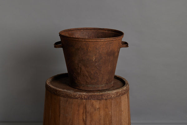 Early 20th Century 2 Handled Portuguese Farm Pail