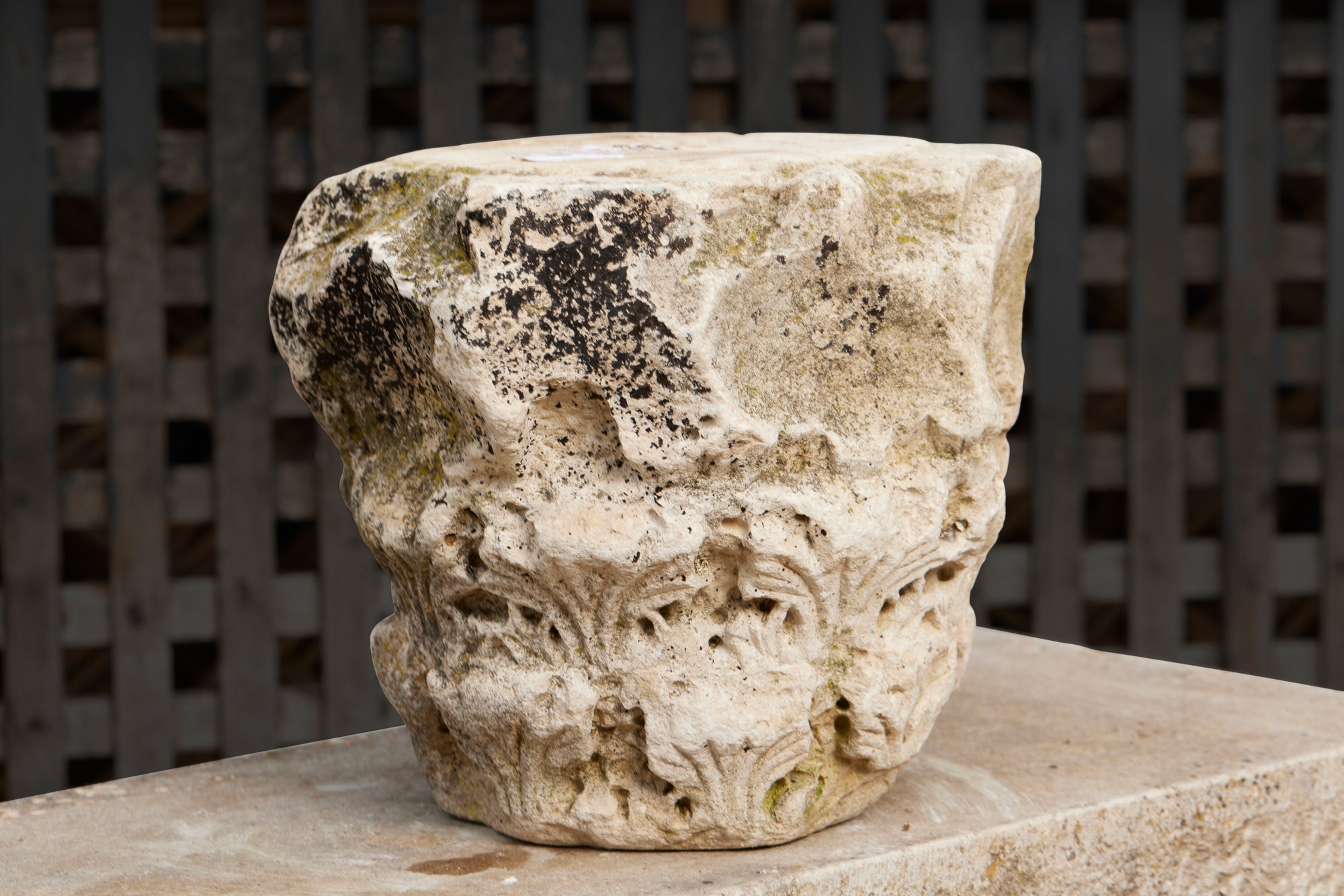 1st Century Roman Carved Corinthian Limestone Capital