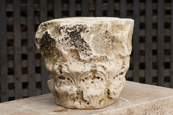 1st Century Roman Carved Corinthian Limestone Capital