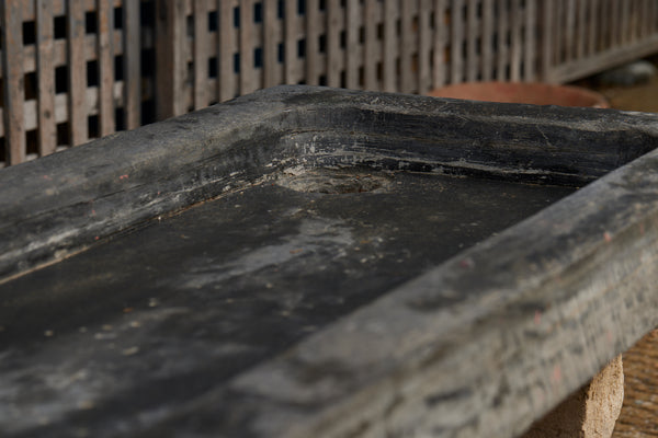 18th Century Carved Slate Sink from Anjou, France