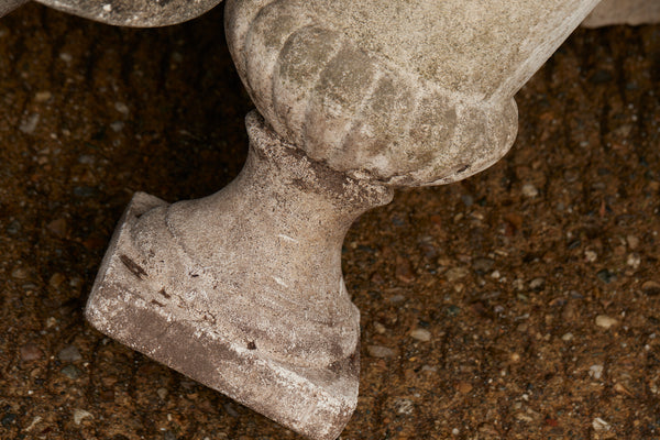 Set of Six Classical French Cast Stone Urns by Grandon Frères