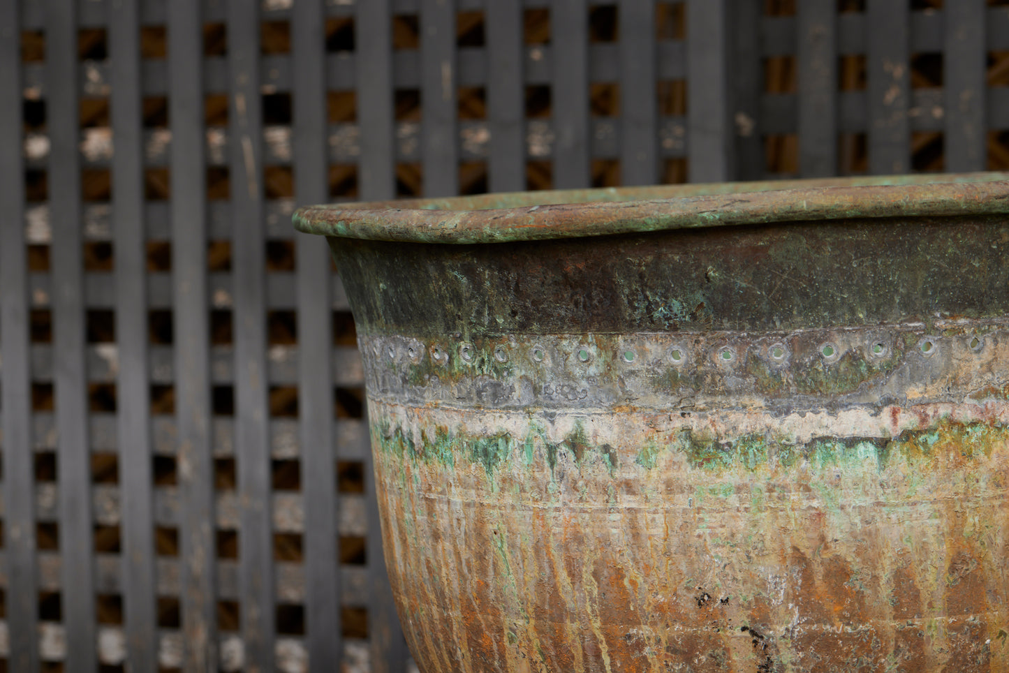 Late 19th Century French Industrial Cooking Vessel on Iron Stand