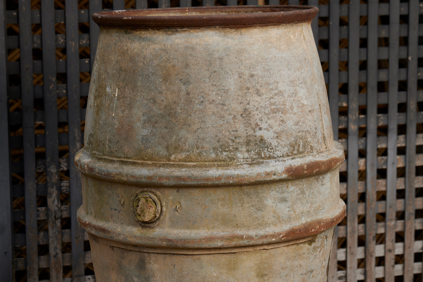 French Zinc Barrel from the 19th Century
