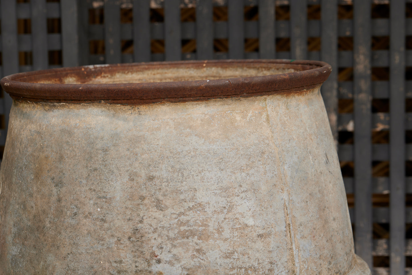 French Zinc Barrel from the 19th Century