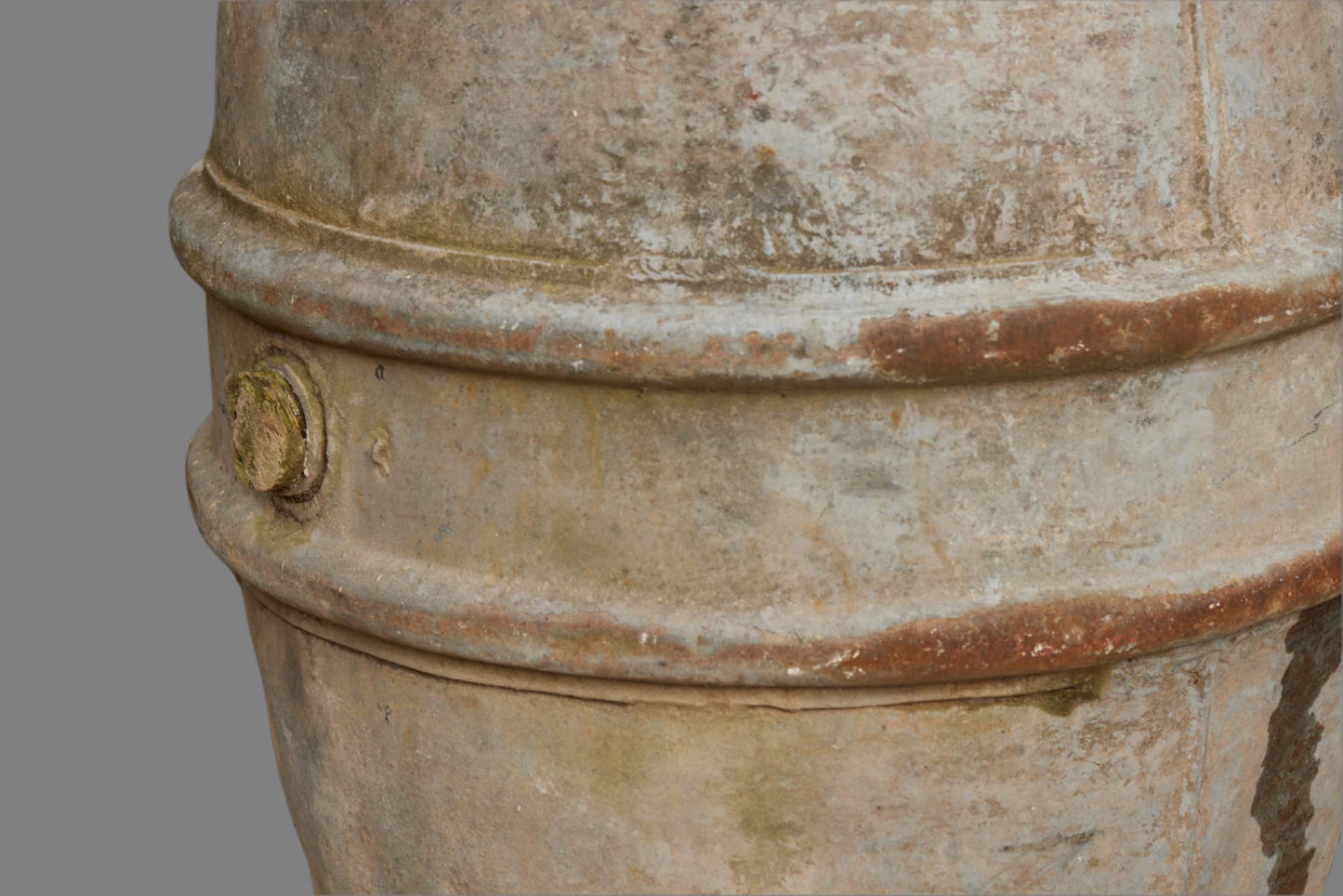 French Zinc Barrel from the 19th Century