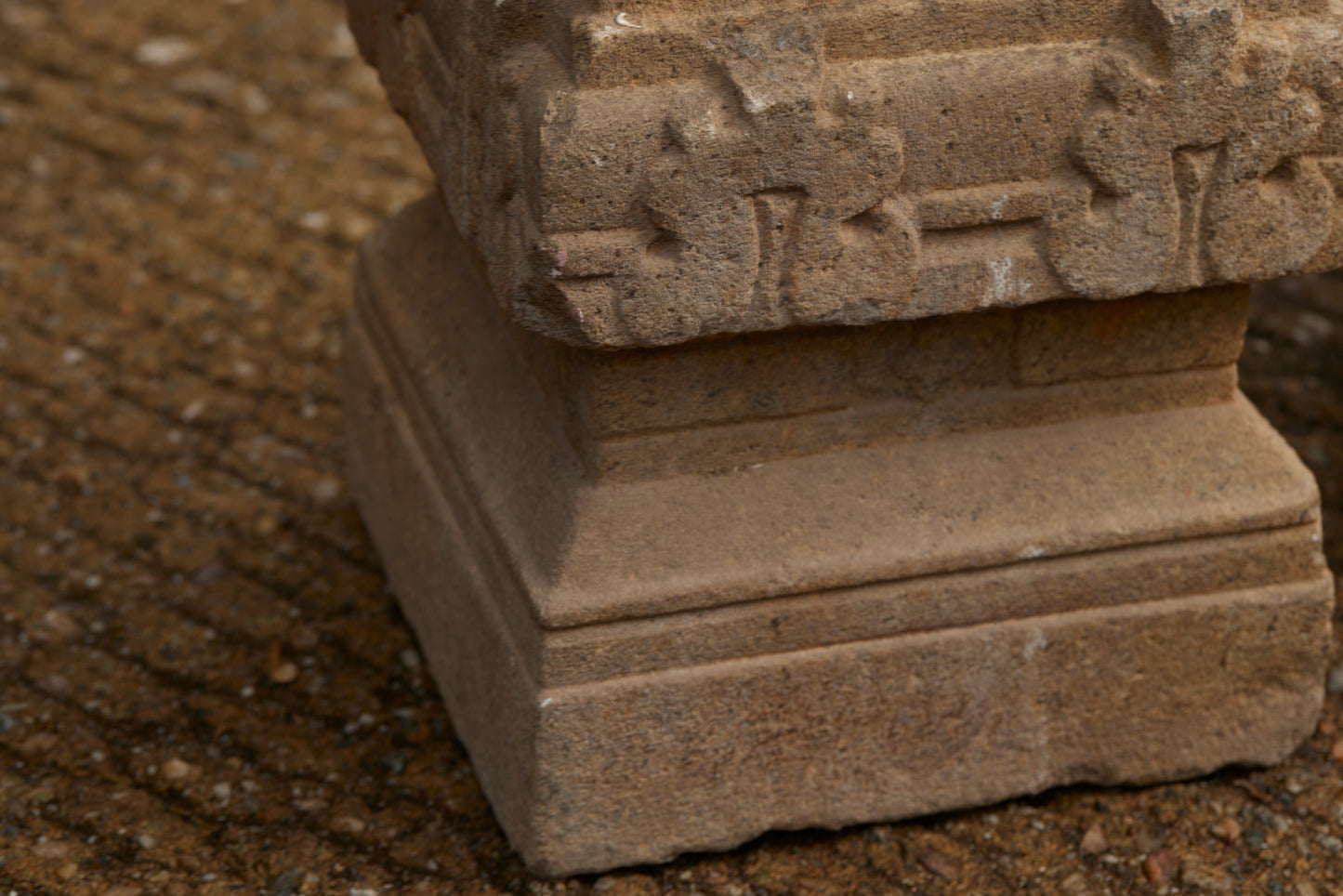 19th Century Angol-Indian Limestone Obelisk