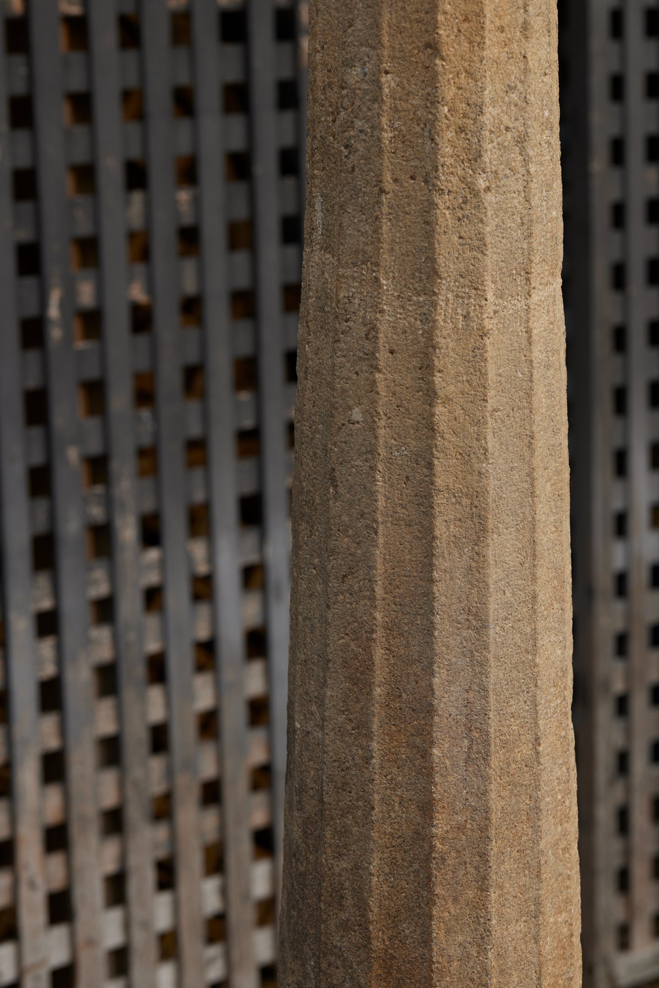 19th Century Angol-Indian Limestone Obelisk
