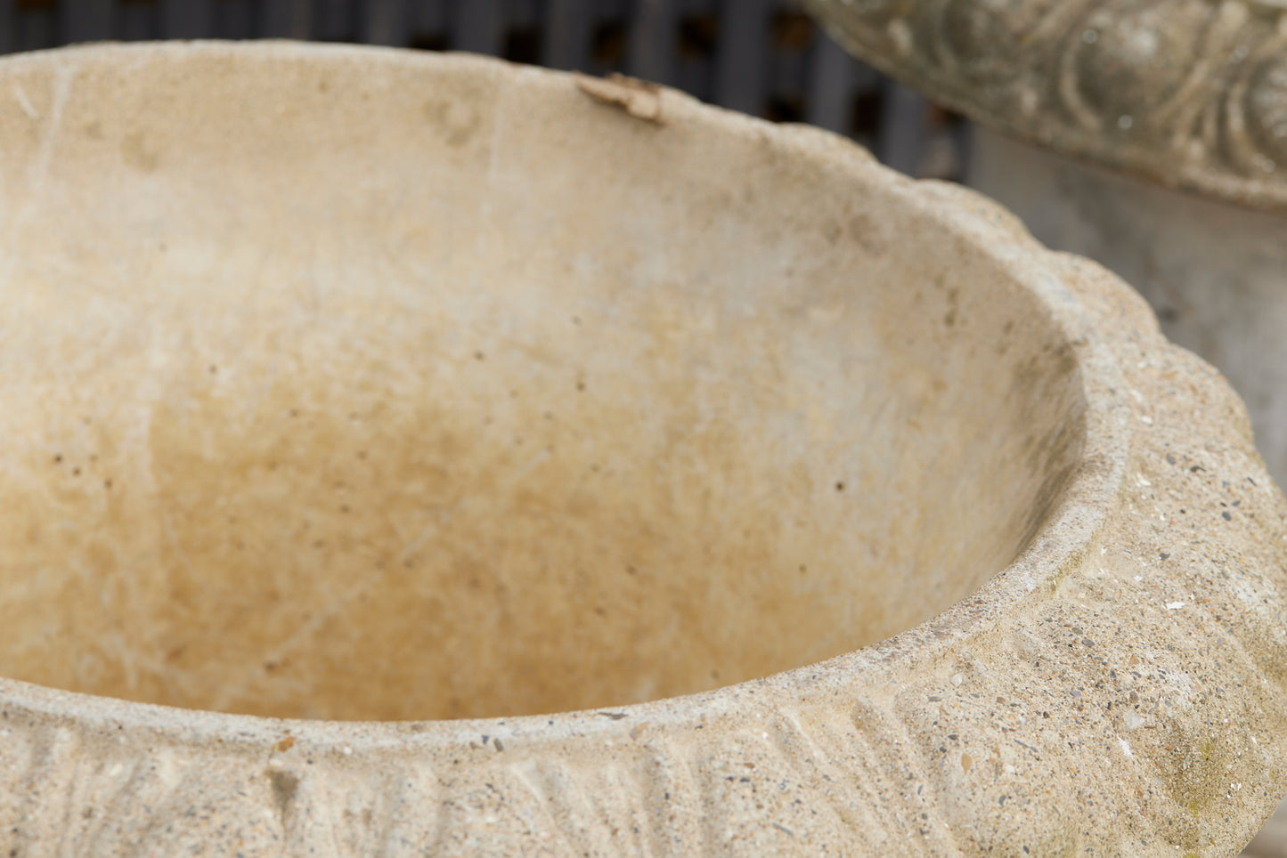 Pair of Mid-Century Monumental Portuguese Cast Cement Estate Campagna Urns