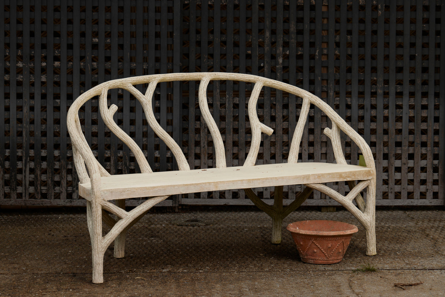 Faux Bois Estate Bench