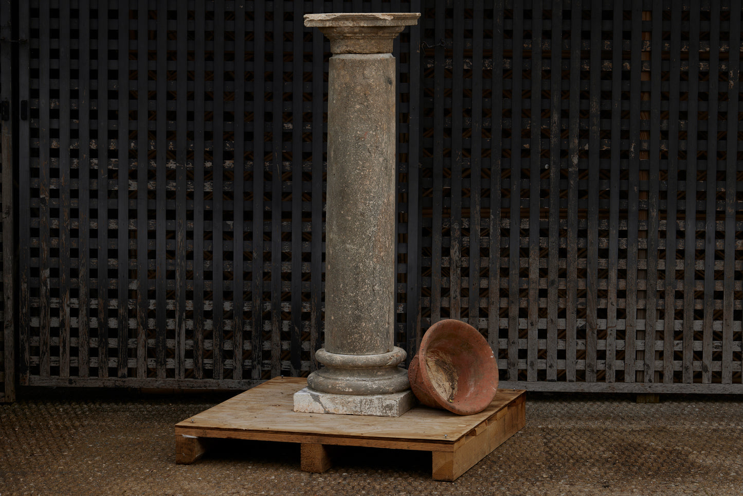 18th Century Northern Italian Limestone Statuary Pedestal